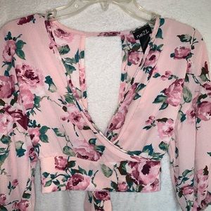 Crop top pink rosa